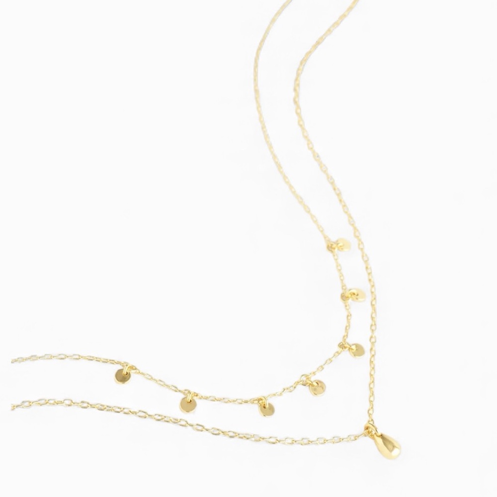 Madewell NWT Two-Pack Station &‎ Pendant Necklace Set - Picture 1 of 4